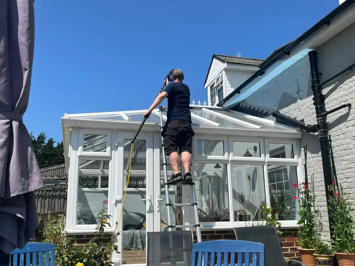 Conservatory roof cleaning