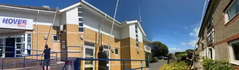Gutter clearance and downpipe cleaning